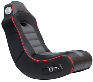 X Rocker 5172601 Surge Bluetooth 2.1 Sound Gaming Chair, Black with Red Piping